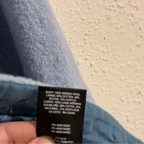Aritzia Sunday Best Sky Shirt Jacket - Dune Blue - Size S - Picture 4 of 12